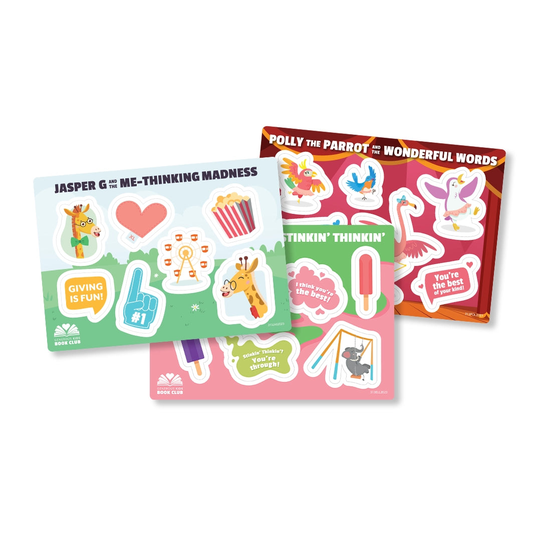 Generous Kids 3 Book Bundle with activity book