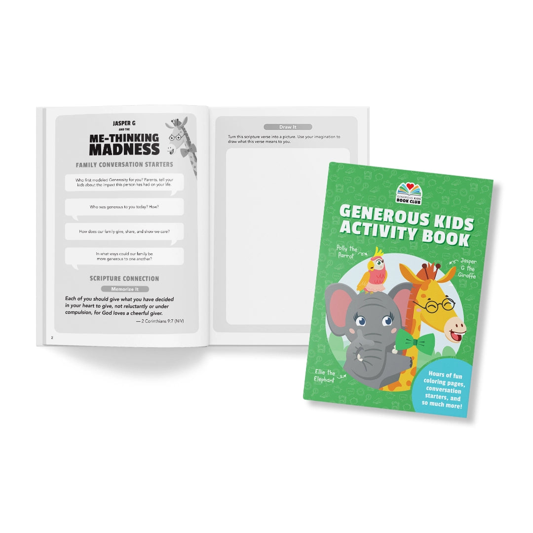 Generous Kids 3 Book Bundle with activity book