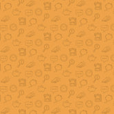 orange background