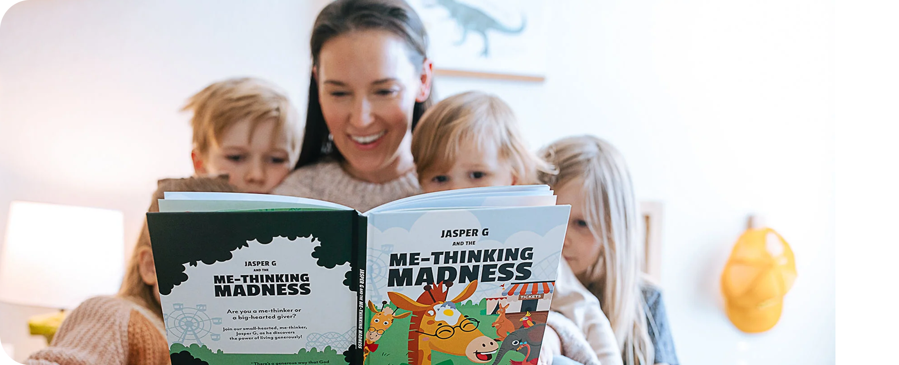 Christian book bundles for kids featuring stories on selflessness, kindness, generosity, and faith to build strong character through reading