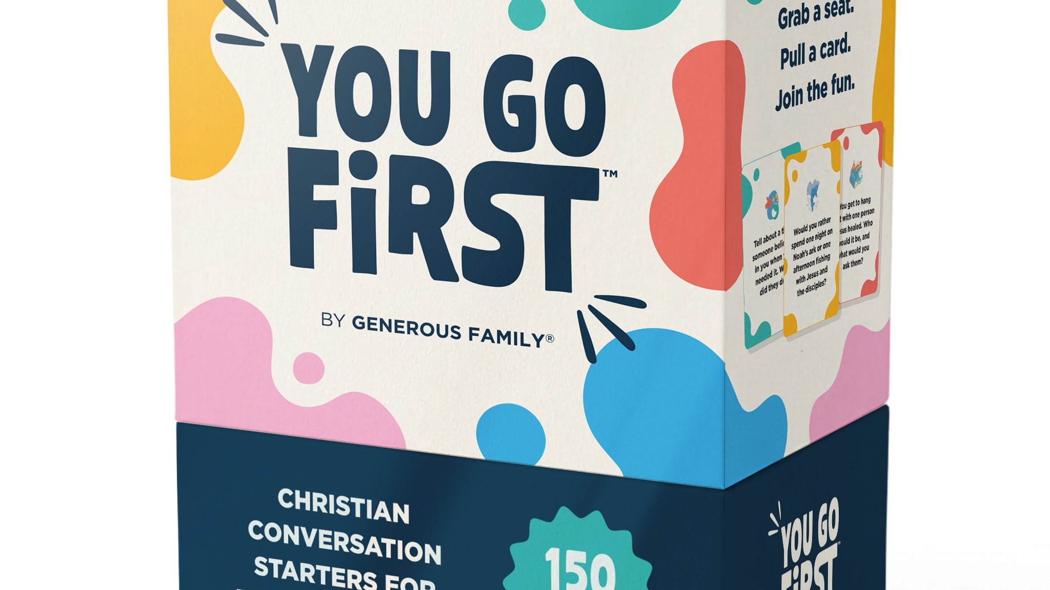 You Go First Christian conversation card game box by Generous Family