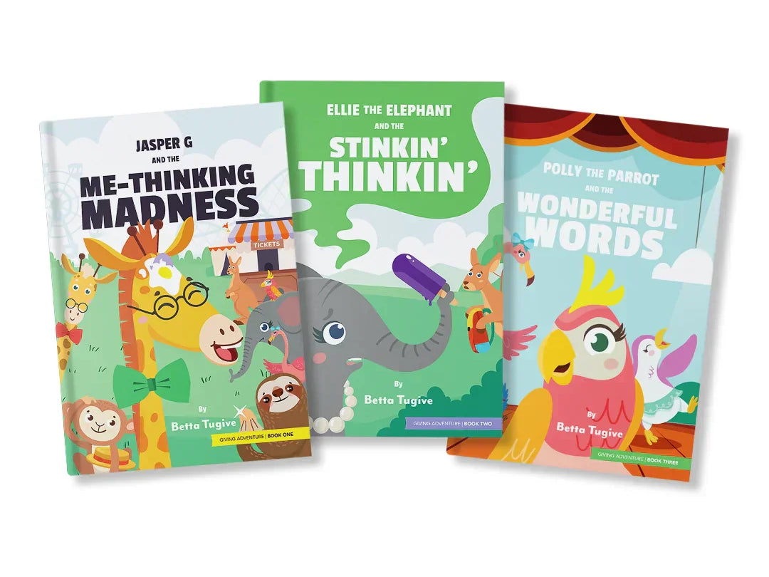 Faith-based children’s book bundles by Generous Family featuring Christian books for kids that teach kindness, gratitude, and heart-led choices.