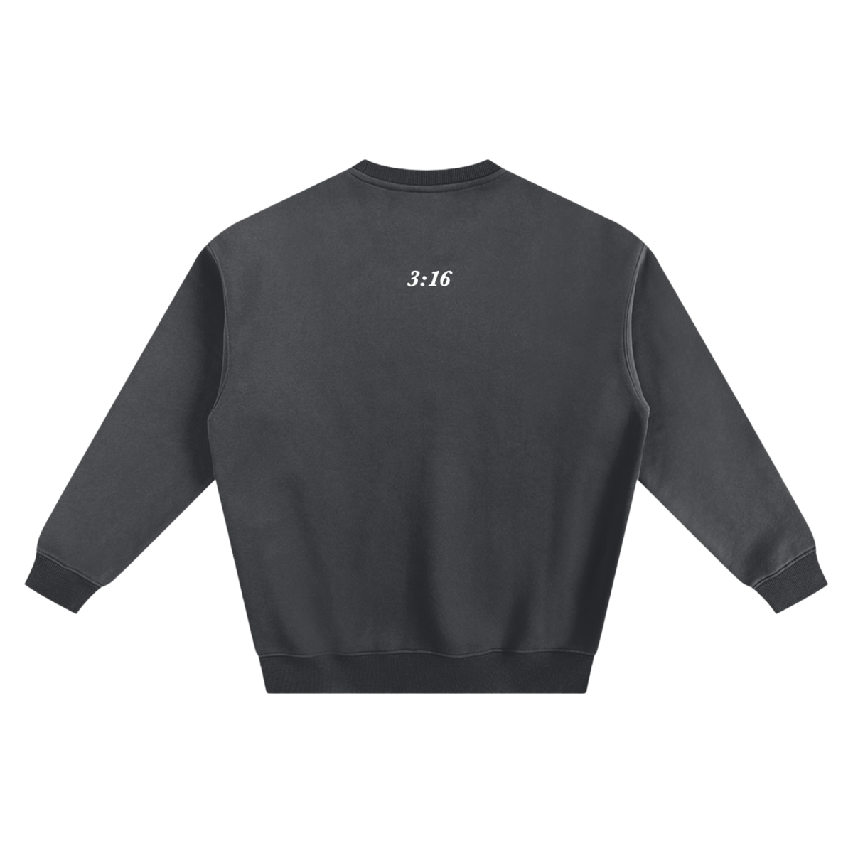 LOVE GIVES crewneck sweatshirt in dark grey
