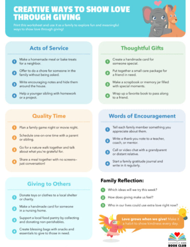 Worksheet Generous Family Resources – Generous Family | Books, Hats, & Curriculum