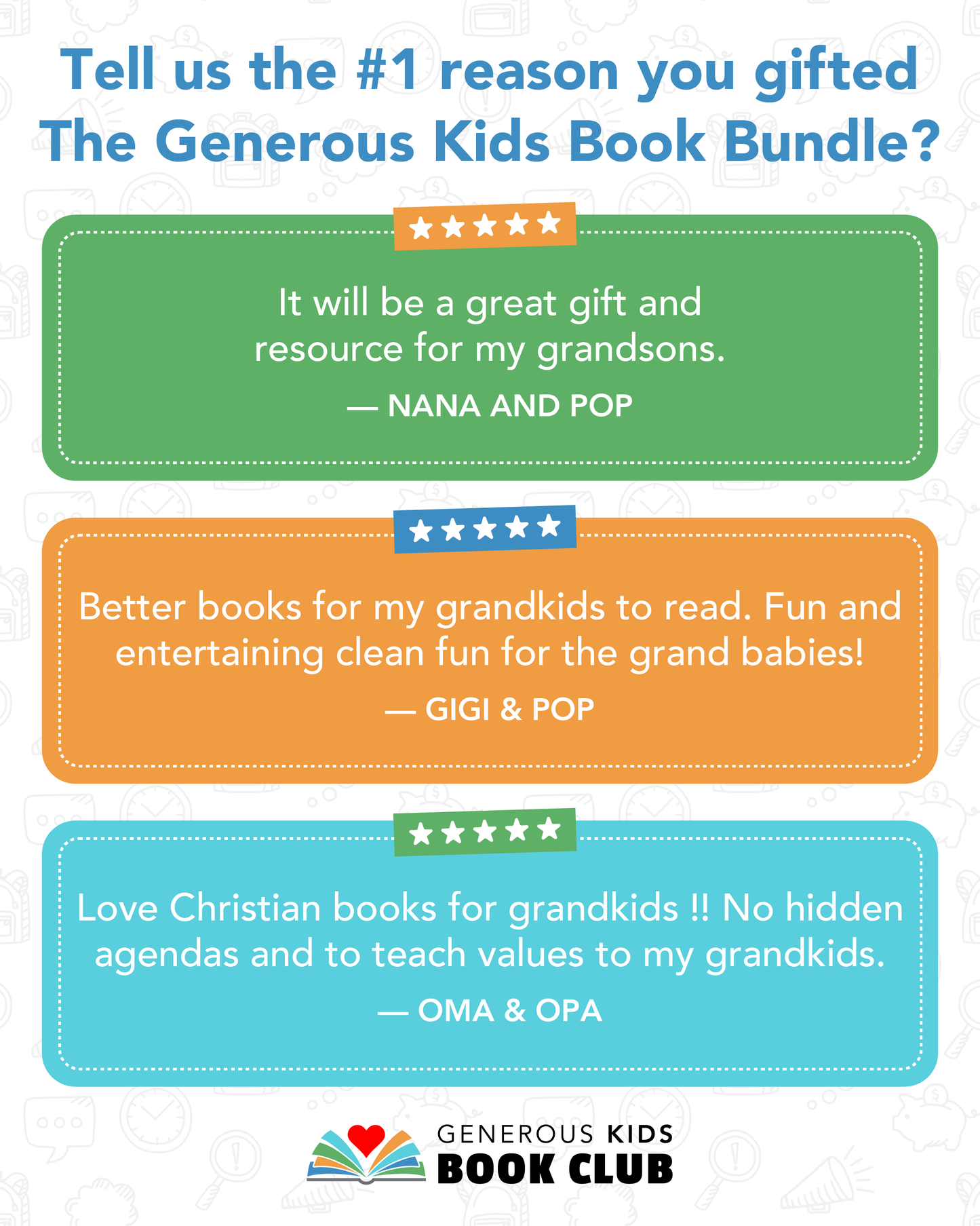 Generous Kids Book Bundle - The Perfect gift for Kids and Grandkids