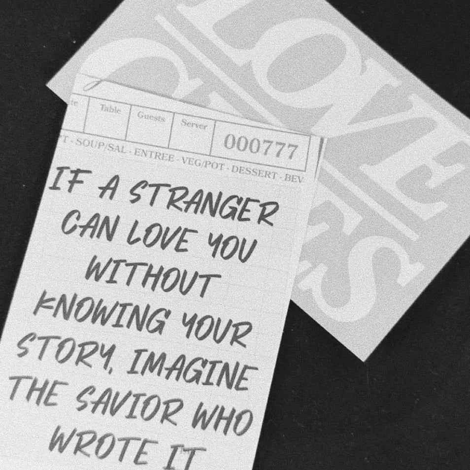 Love Gives Bumper Sticker and Wristband