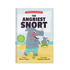 Book cover of 'The Angriest Snort' with a cartoon snort and child on a beach.