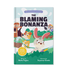 Book cover of 'The Blaming Bonanza' with cartoon characters 