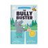 Book cover of 'The Bully Buster' with a cartoon rhino and bird