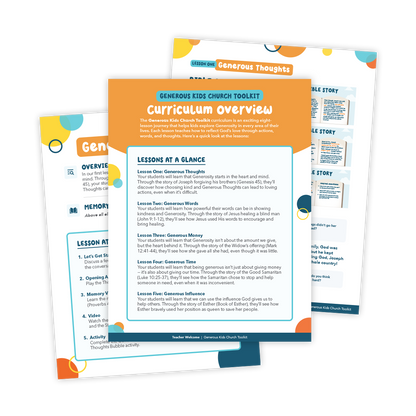 Generous Kids Church Toolkit (Ages 4-10)