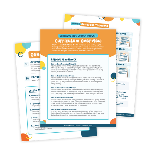 Generous Kids Church Toolkit (Ages 4-10)