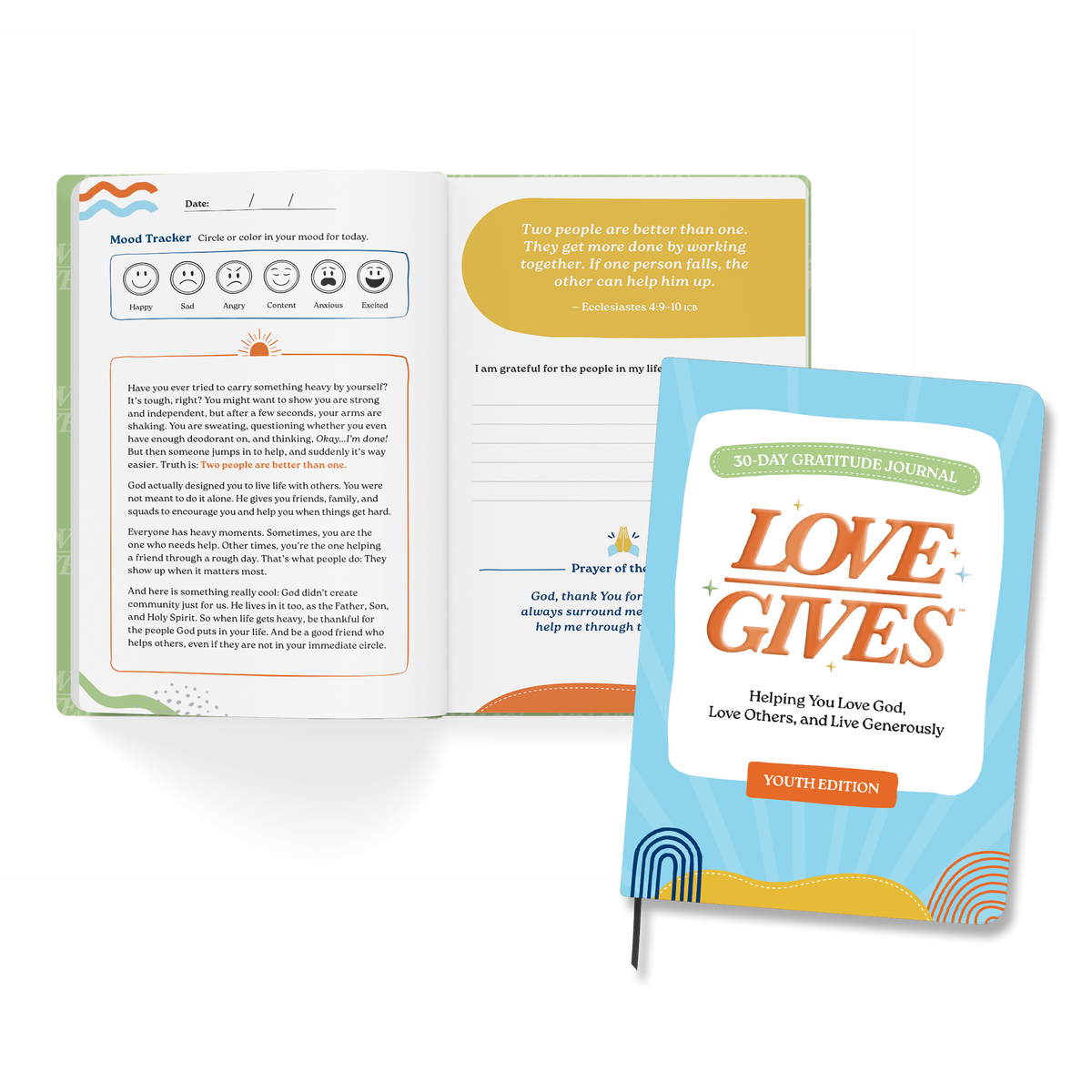 Love Gives 30-Day Gratitude Journal Youth Edition