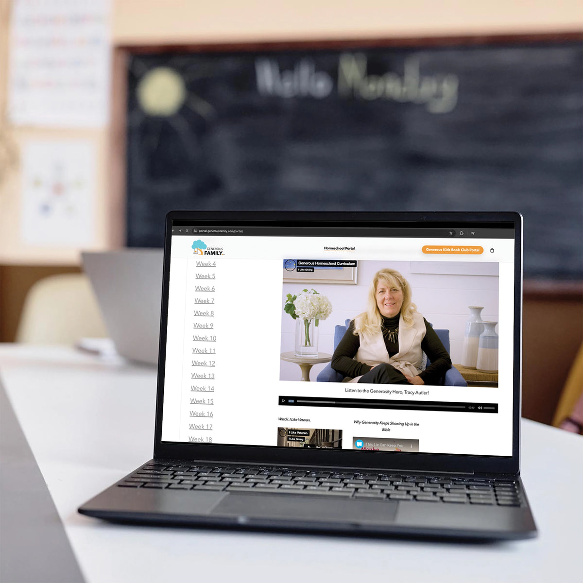 Generous Family homeschool video portal