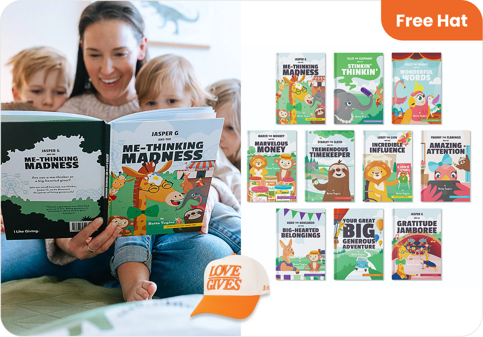 Generous Kids Library - Buy 5, Get 5 Free + “Free 'Love Gives' Hat"