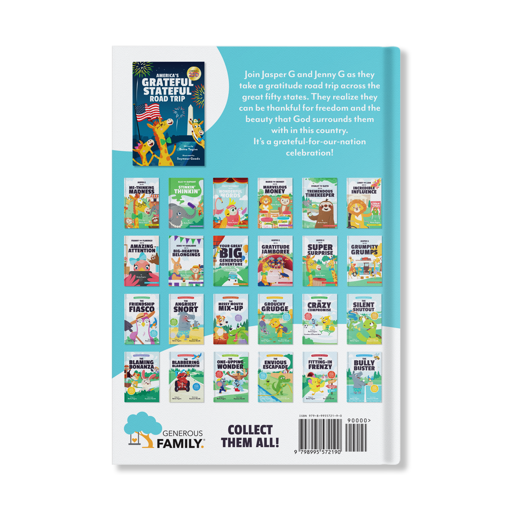 America's Grateful Stateful Road Trip kids book inside pages