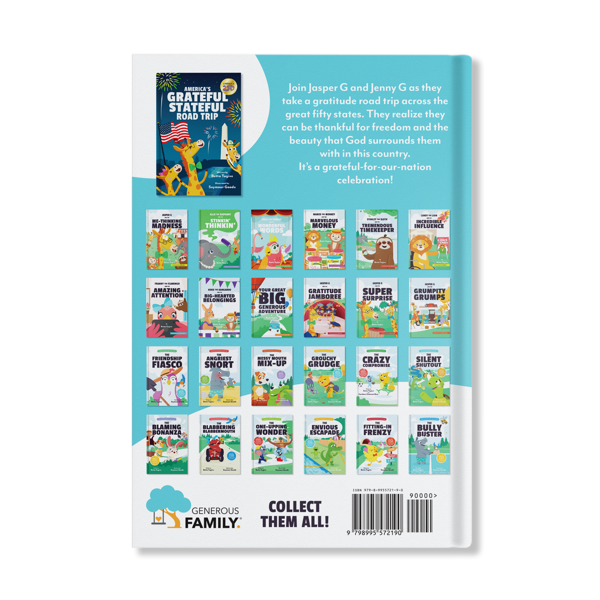 America's Grateful Stateful Road Trip kids book inside pages