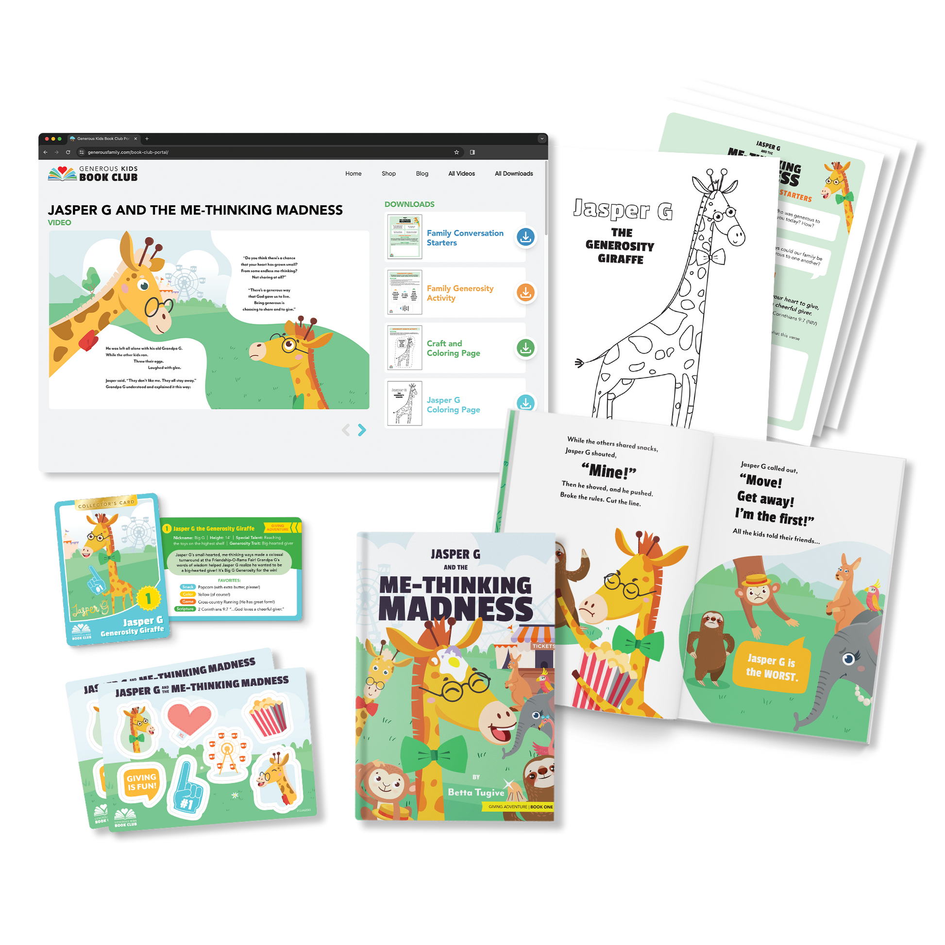 Generous Kids Book Club - Book 1 - Jasper G and the Me-Thinking Madness (Monthly Subscription)