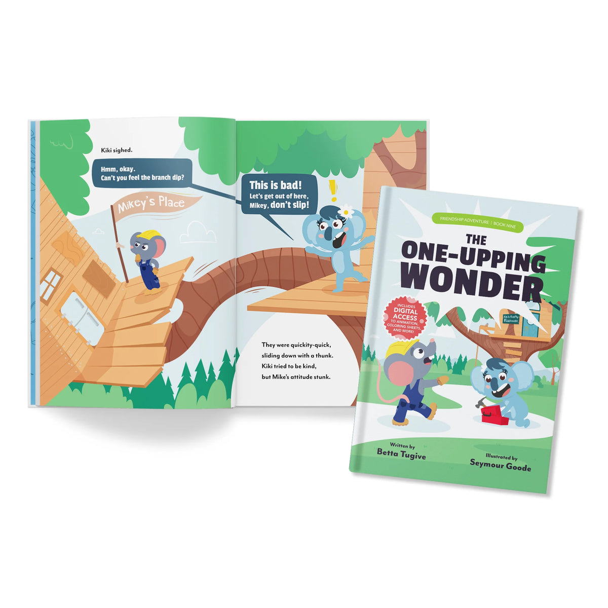Children's book with colorful illustrations