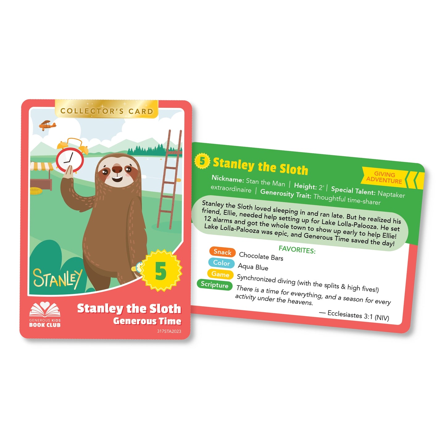 Stanley the Sloth Extras Set