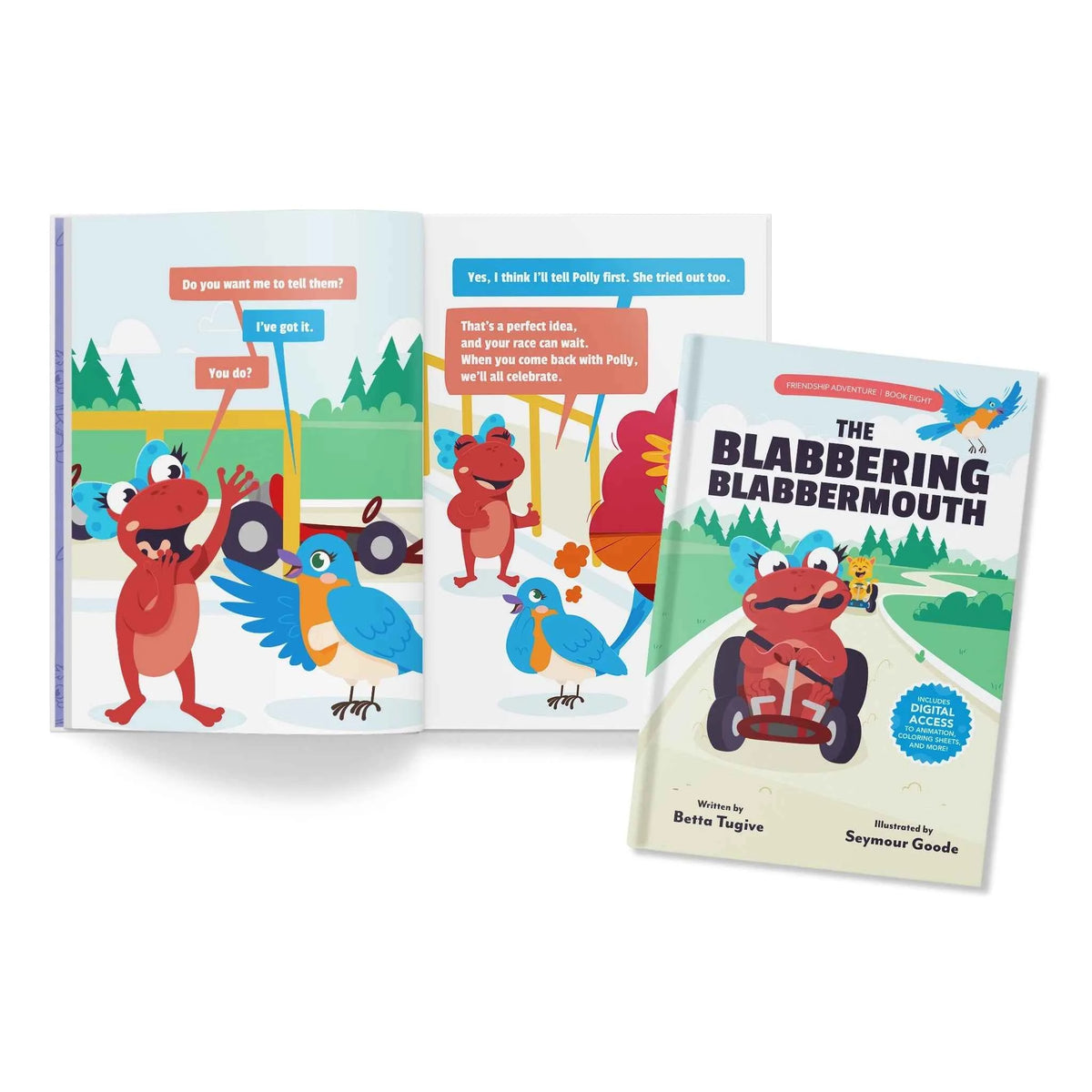 The Blabbering Blabbermouth kids book, inside pages