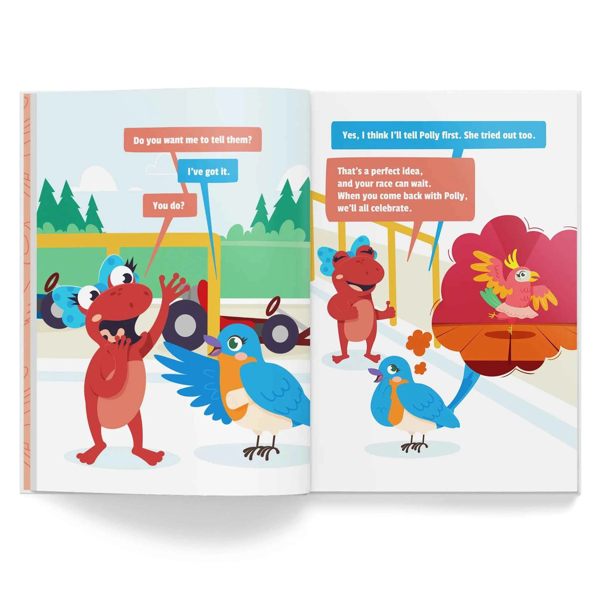 The Blabbering Blabbermouth kids book, inside pages