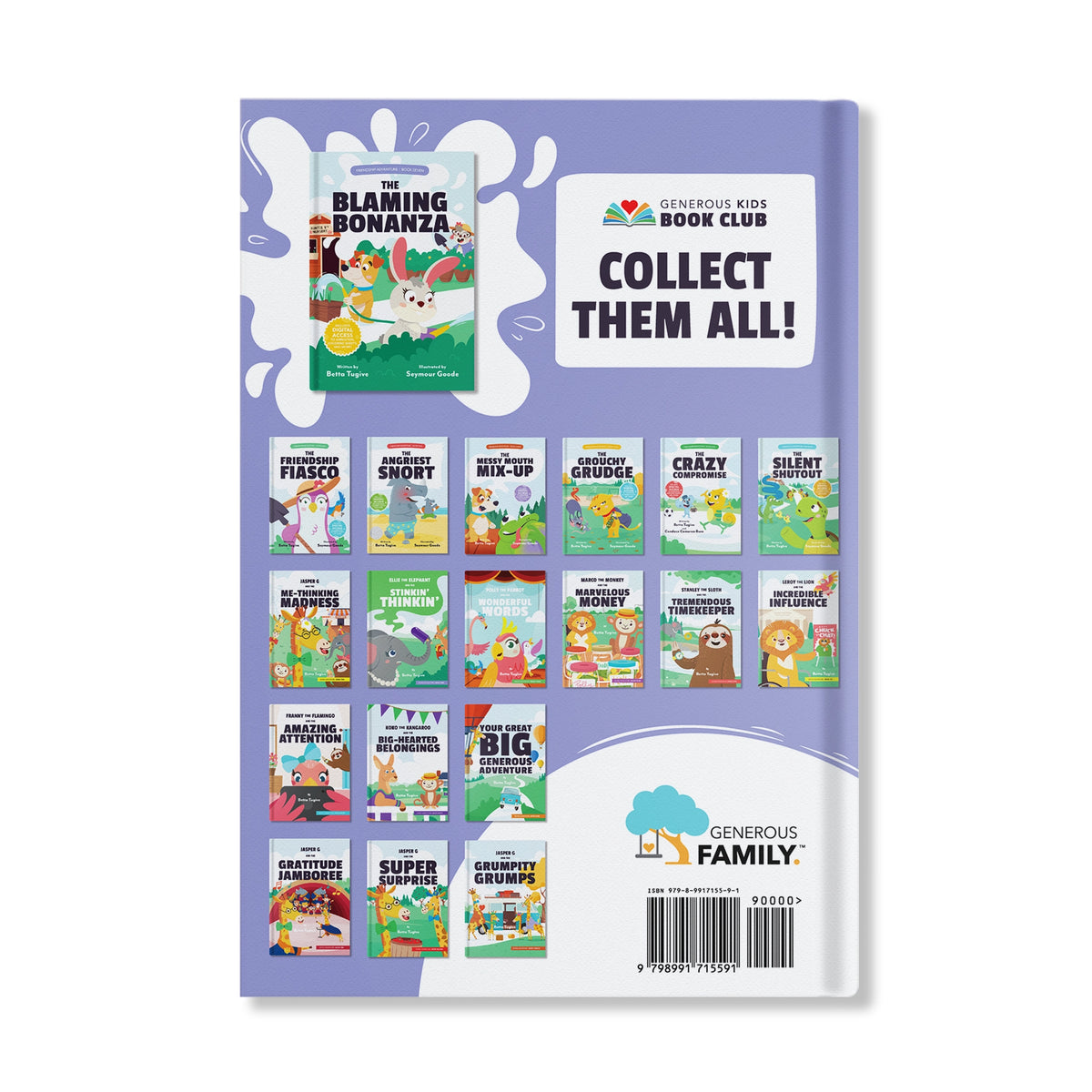Cover of a book club collection with various book illustrations and branding elements.