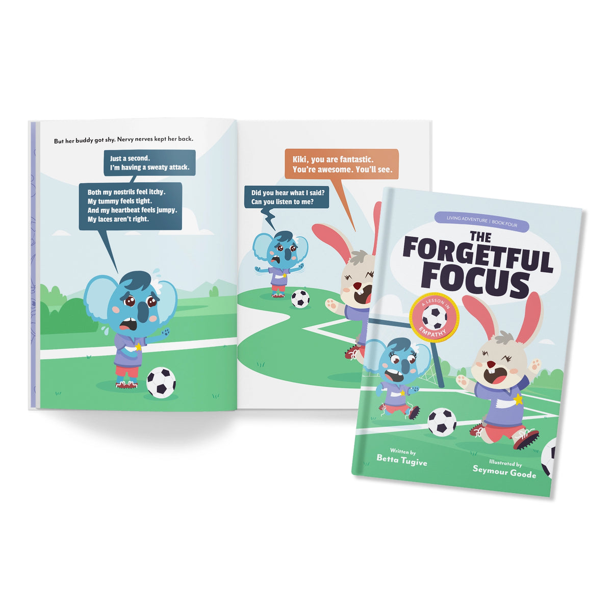 The Forgetful Focus kids book, inside pages