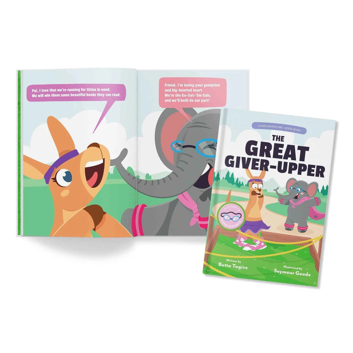 The Great Giver-Upper kids book, inside pages