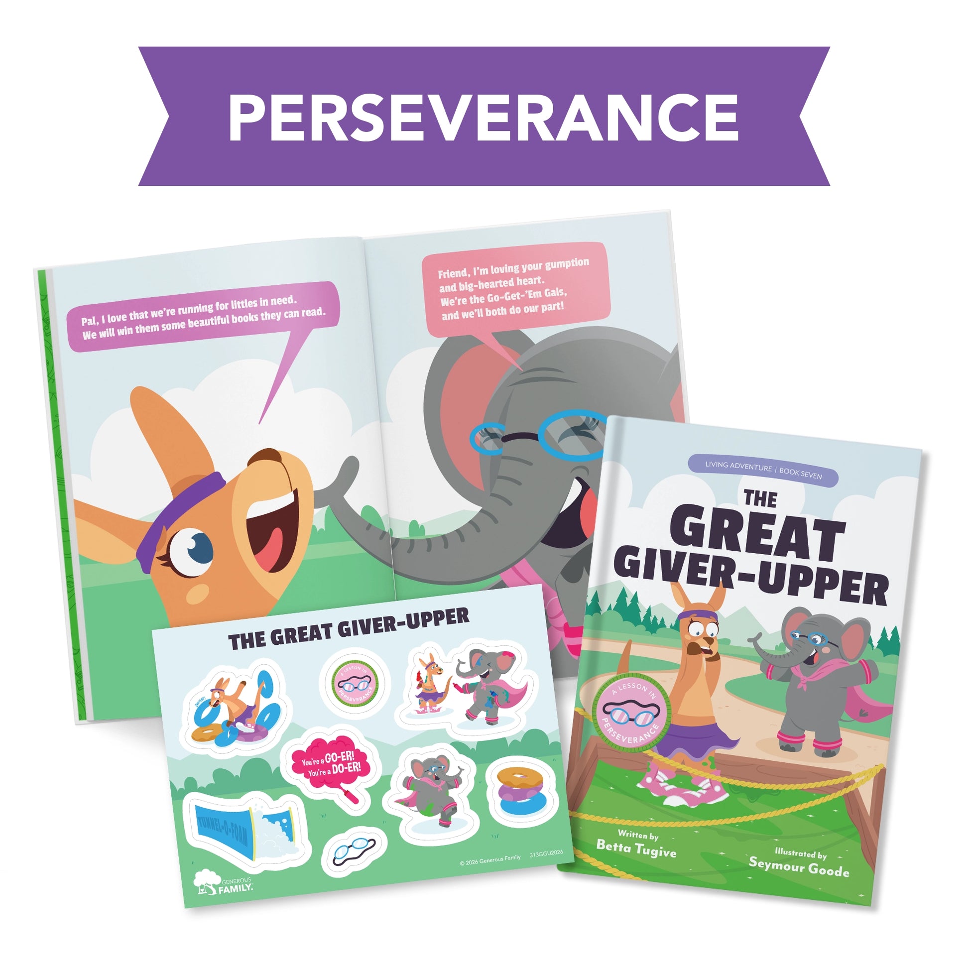 Generous Kids Book Club - The Great Giver-Upper: A Lesson in Perseverance (Living Adventure, Book 7)