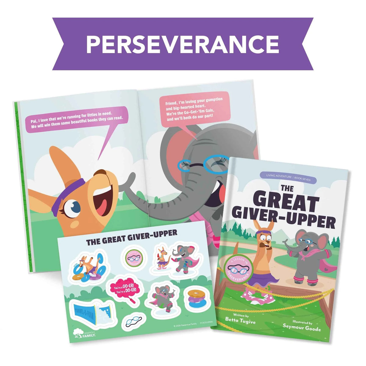 The Great Giver-Upper kids book, inside pages