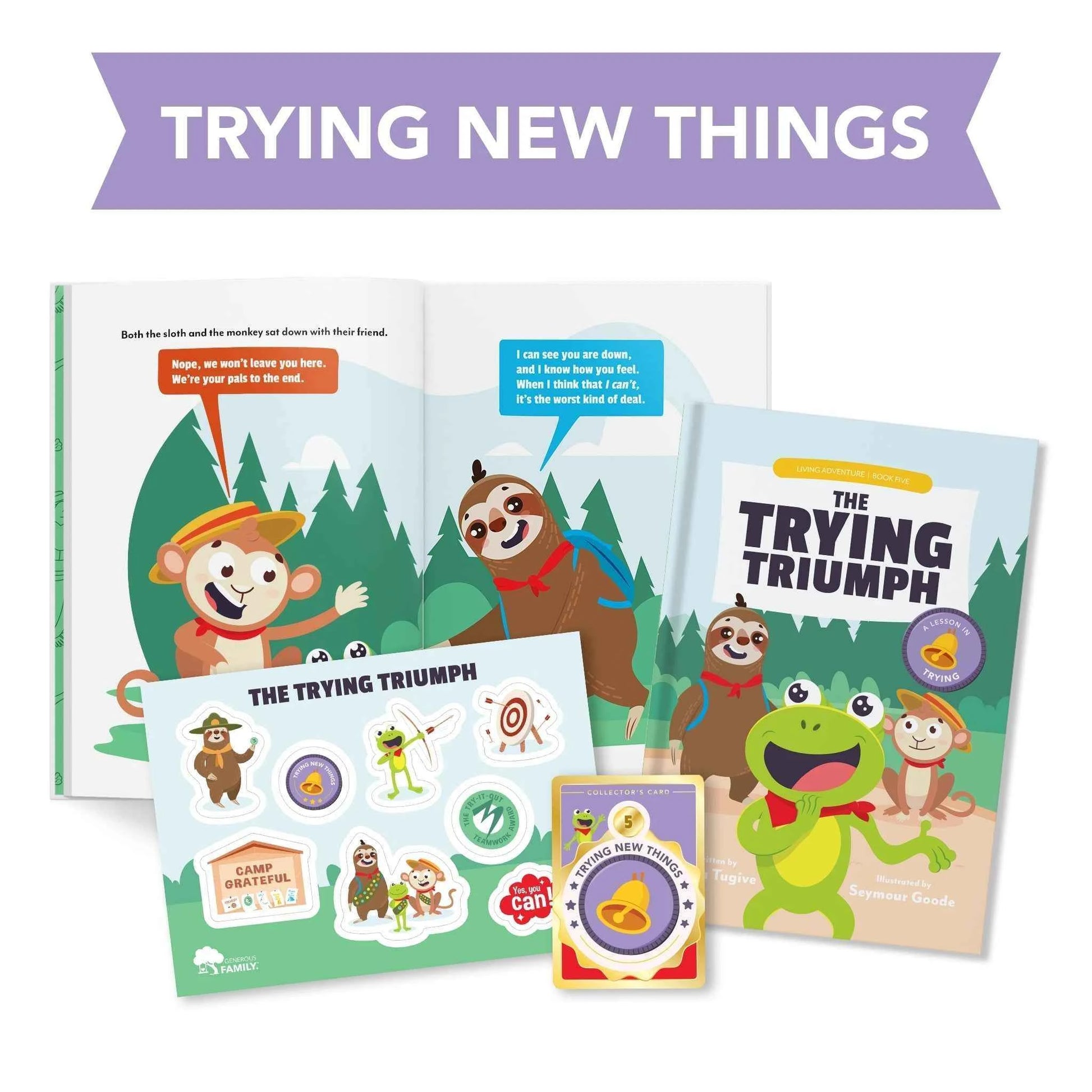 Generous Kids Book Club - The Trying Triumph: A Lesson in Trying (Living Adventure, Book 5)